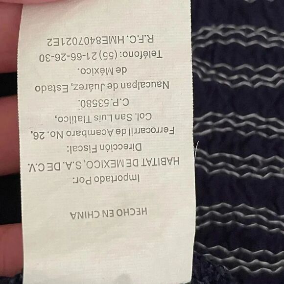 ZOY  Women’s Navy Embroiderer Crewneck Short Sleeves Blouse SZ XXL #1072 - Picture 10 of 13